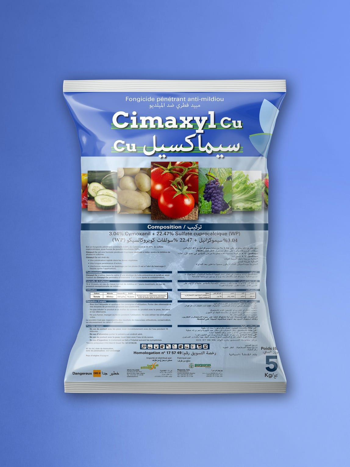 Cimaxyl Cu; Porporas