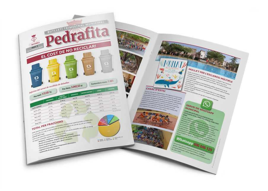 Disseny de revista i impressió de butlletí 